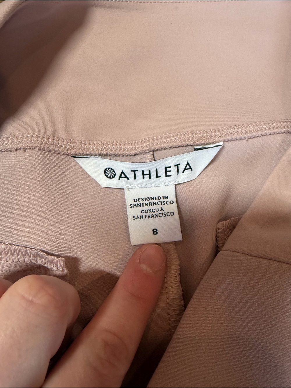Athleta Endless High Rise structured athletic athleisure Balletcore blush Pants - Picture 10 of 12